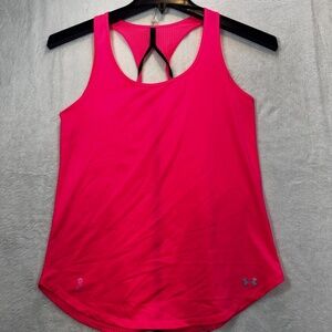 Under Armour Tank Top Womens Size Small Pink Breast Cancer Awareness Y2K